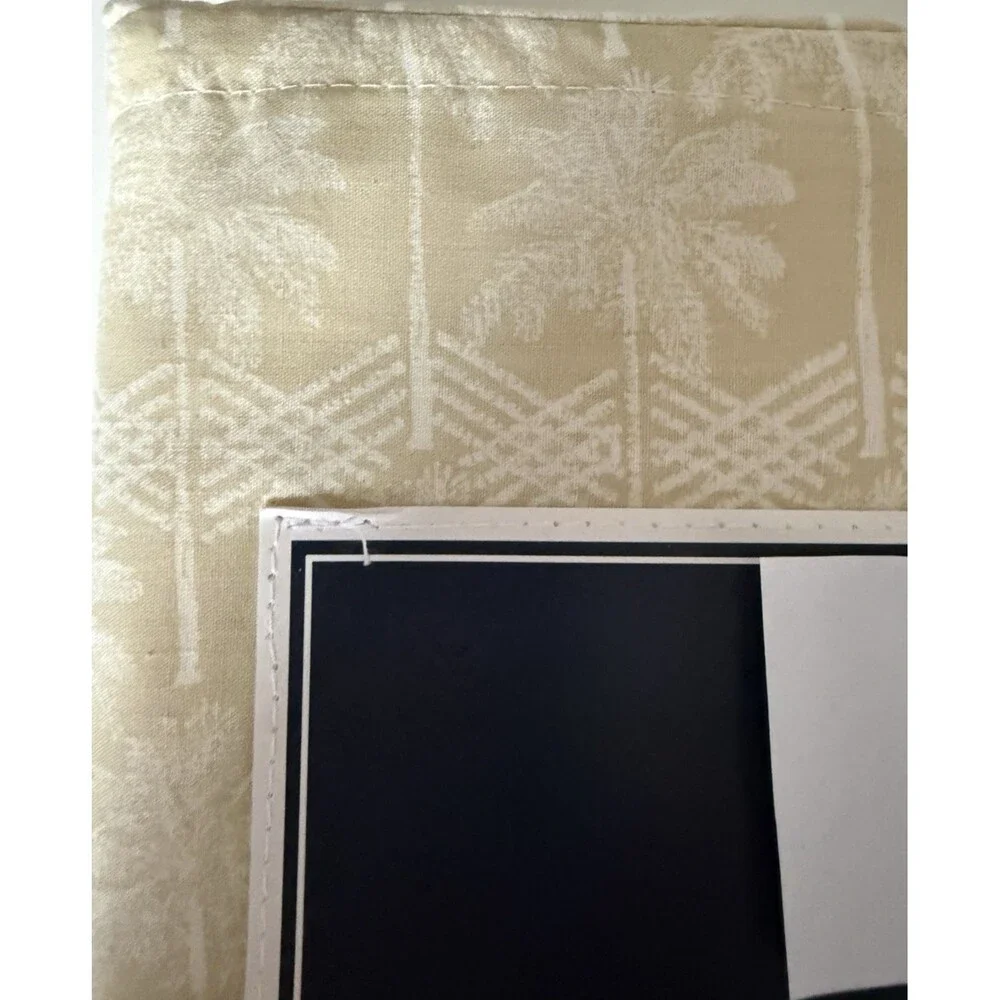 Tommy Bahama Diamond Palm Beige Standard Pillowcases 100% Cotton Set of 2